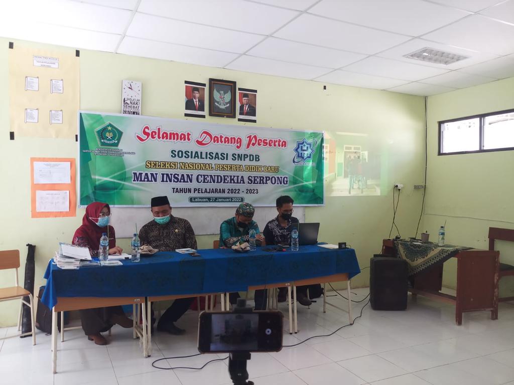 Tim Sosialisasi SNPDB MAN ICS bersama Kepala MTsN 2 Pandeglang